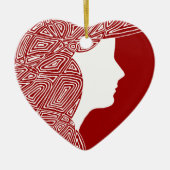 Lady Keramisch Ornament (Voorkant)