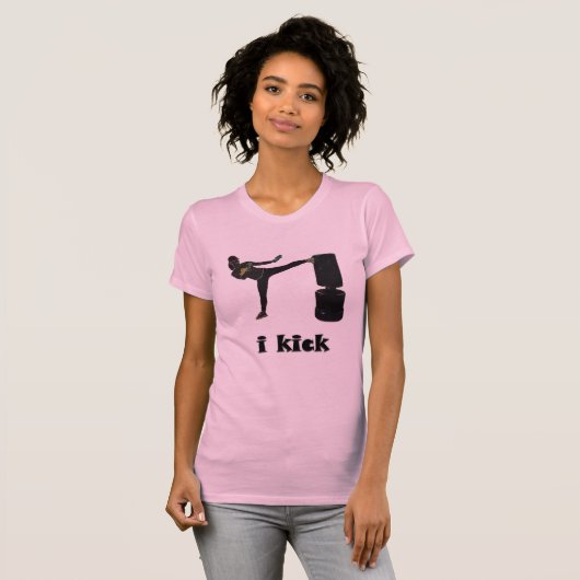 Lady Kickboxer/i trap T-shirt (Voorkant volledig)