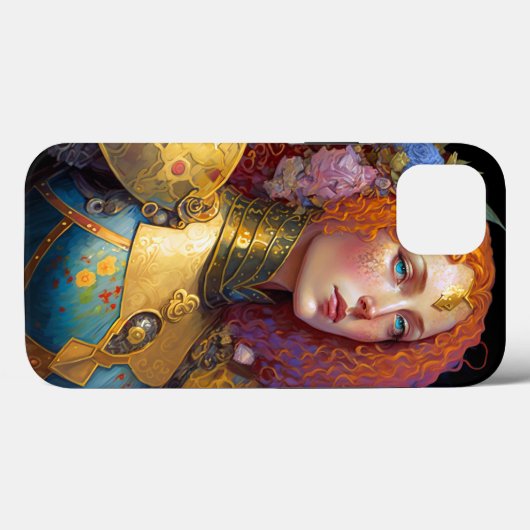 Lady Knight Warrior Armor Fantasy Art Case-Mate iPhone Case (Achterkant (horizontaal))