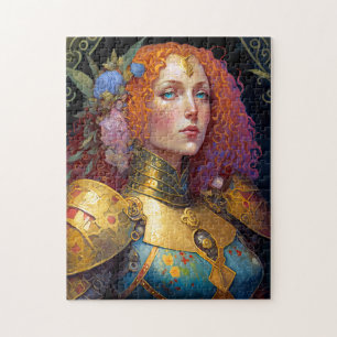 Lady Knight Warrior Armor Fantasy Art Legpuzzel