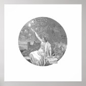 Lady Knowledge Illustration Poster (Voorkant)