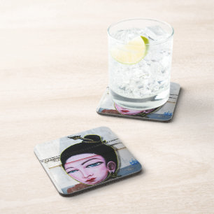 Lady Lao Graffiti Street Art Bier Onderzetter