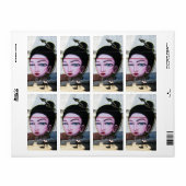 Lady Lao Graffiti Street Art Etiket (Full Sheet)