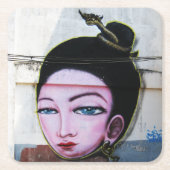 Lady Lao Graffiti Street Art Kartonnen Onderzetters (Voorkant)