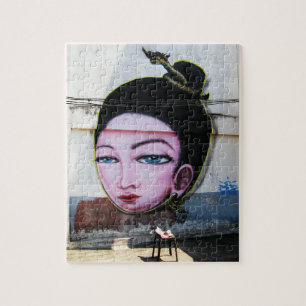 Lady Lao Graffiti Street Art Legpuzzel