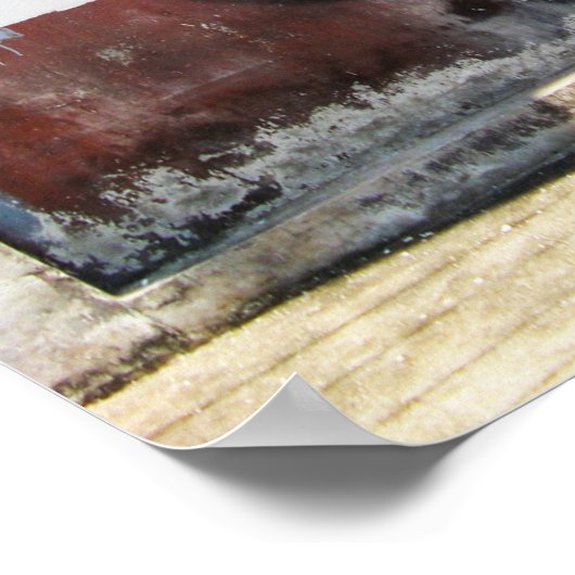 Lady Lao Graffiti Street Art Poster (Hoek)