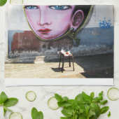Lady Lao Graffiti Street Art Theedoek (Gevouwen)