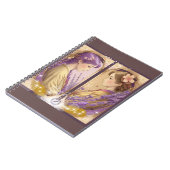 Lady Lavender Gold & Lady Sakura Gold Stationery Notitieboek (Linkerzijde)