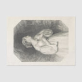 -Lady Lavinia Black- en witteboardpapier Tissuepapier (Voorkant)