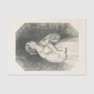 -Lady Lavinia Black- en witteboardpapier Tissuepapier