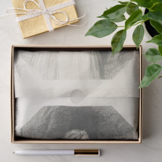 -Lady Lavinia Black- en witteboardpapier Tissuepapier (Geschenk)