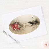 Lady Lazarus Ovale Sticker (Envelop)