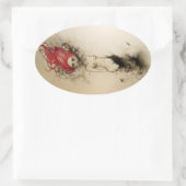 Lady Lazarus Ovale Sticker (Tas)