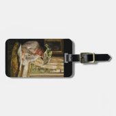 Lady Leading door een venster Bagagelabel (Voorkant horizontaal)