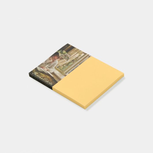Lady Leading door een venster Post-it® Notes (Schuin)