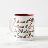 Lady Leo Zodiac Tweekleurige Koffiemok (Voorkant links)