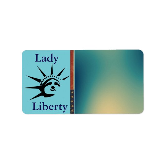 Lady Liberty Address Label (Voorkant)