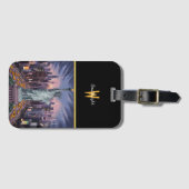 Lady Liberty Avondwake in New York Bagagelabel (Voorkant (horizontaal))