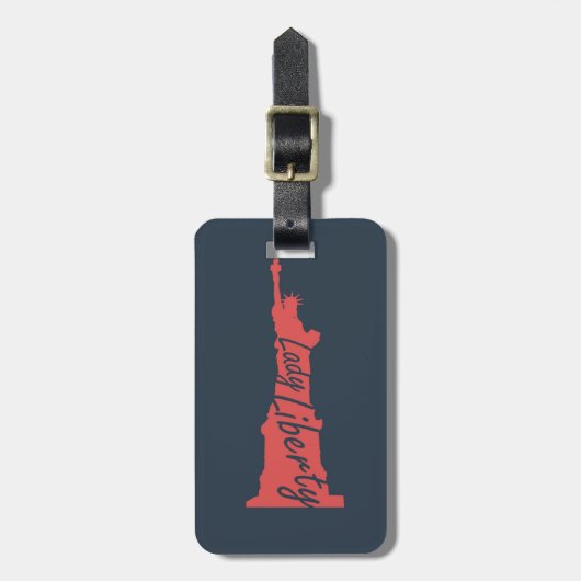 Lady Liberty Bagagelabel (Voorkant verticaal)