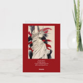 “Lady Liberty” Bedankkaart (Achterkant)