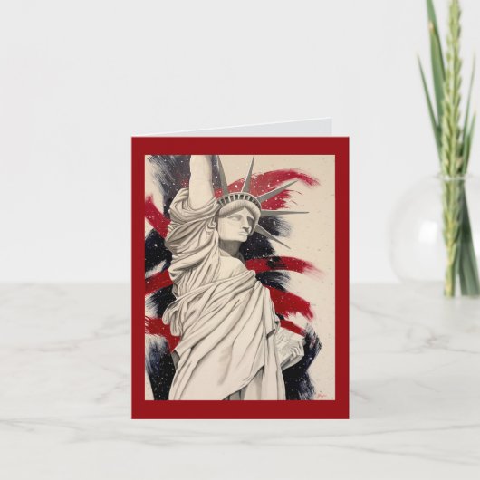 “Lady Liberty” Bedankkaart (Voorkant)
