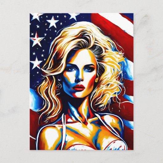 Lady Liberty Briefkaart (Voorkant)