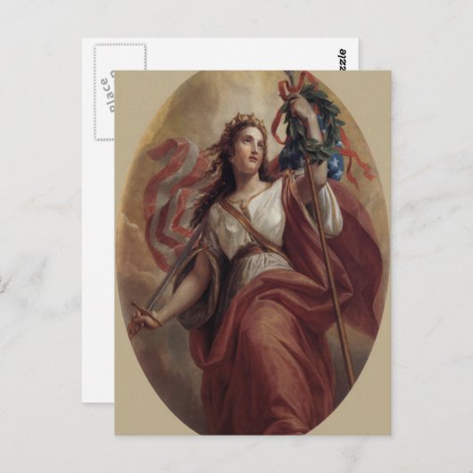 Lady Liberty Briefkaart (Voorkant / Achterkant)