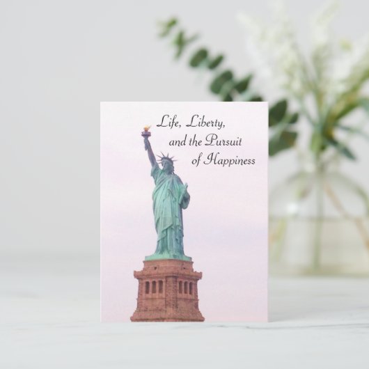 Lady Liberty Briefkaart (Staand voorkant)