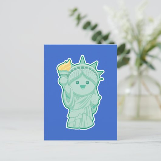 Lady Liberty Briefkaart (Staand voorkant)