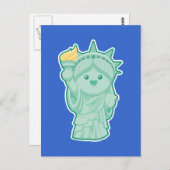 Lady Liberty Briefkaart (Voorkant / Achterkant)