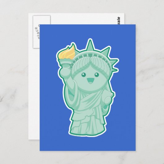 Lady Liberty Briefkaart (Voorkant / Achterkant)