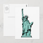 Lady Liberty Briefkaart (Voorkant / Achterkant)