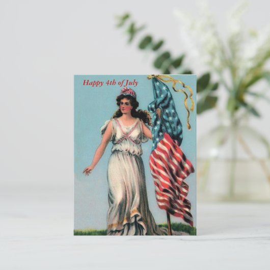  Lady Liberty Briefkaart (Staand voorkant)