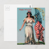 Lady Liberty Briefkaart (Voorkant / Achterkant)