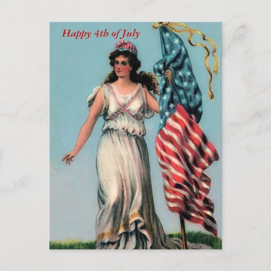 Lady Liberty Briefkaart (Voorkant)