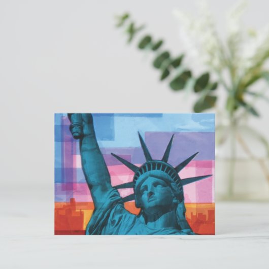 Lady Liberty Briefkaart (Staand voorkant)