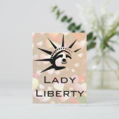 Lady Liberty Briefkaart (Staand voorkant)