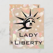 Lady Liberty Briefkaart (Voorkant / Achterkant)