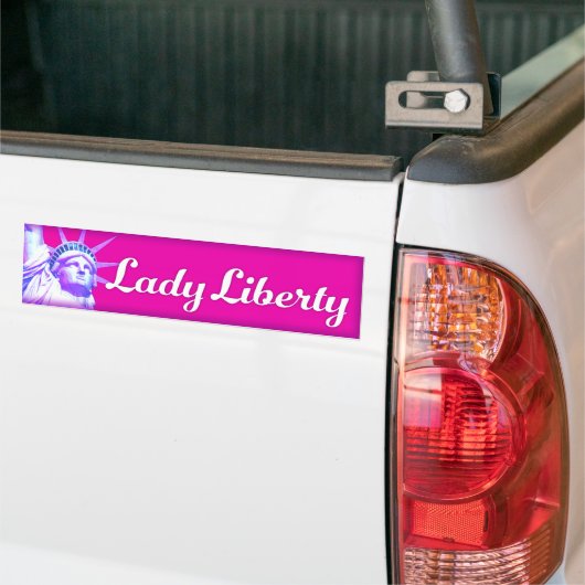 Lady Liberty Bright Mod Bumpersticker (Op Truck)