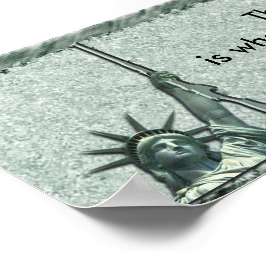 LADY LIBERTY - BUMPERSTICKER - EDMUND BURKE QUOTE POSTER (Hoek)