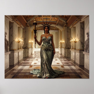 Lady Liberty Democracy Freedom Liberty Art Poster