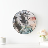 Lady Liberty en de Amerikaanse vlag Grote Klok (Huis)