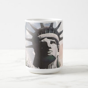 Lady Liberty en de Amerikaanse vlag Koffiemok