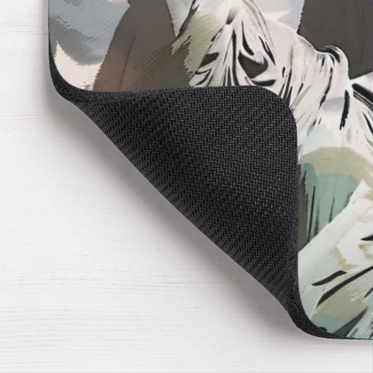 Lady Liberty en de Amerikaanse vlag Muismat (Hoek)