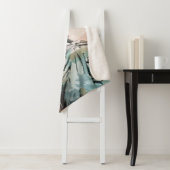 Lady Liberty en de Amerikaanse vlag Sherpa Deken (In situ)