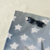 Lady Liberty en de Amerikaanse vlag Strandlaken (In situ)