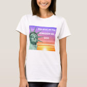 Lady Liberty en het Koninkrijk God T-shirt (Voorkant)