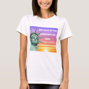 Lady Liberty en het Koninkrijk van God T-shirt