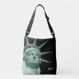 Lady Liberty en Monogram op Black Crossbody Tas