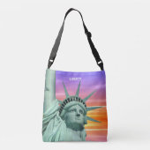 Lady Liberty en Sunrise Crossbody Tas (Achterkant)
